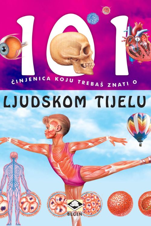 101 činjenica koju trebaš znati o ljudskom tijelu, naslovnica knjige