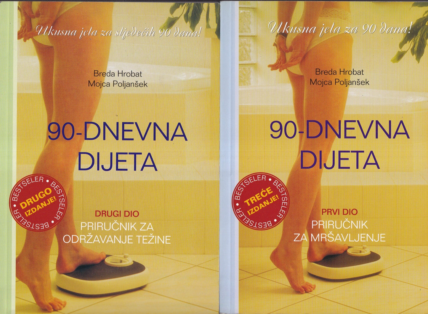 90 - dnevna dijeta 1 - 2 - Breda Hrobat | Mojca Poljanšek, naslovnica knjige