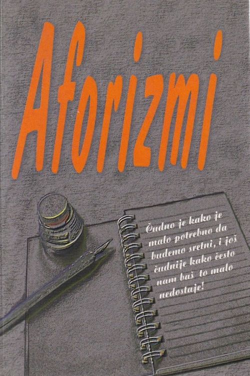 Aforizmi, naslovnica knjige