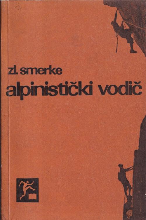 Alpinistički vodič - Zlatko Smerke, naslovnica knjige