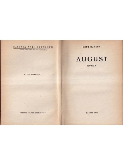 August - Knut Hamsun