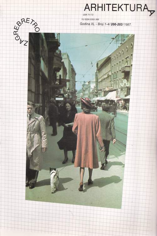 Časopis Arhitektura br. 1 - 4 (200 - 203)/1987 , naslovnica knjige