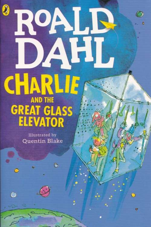 Charlie and the Great Glass Elevator - Roald Dahl, naslovnica knjige