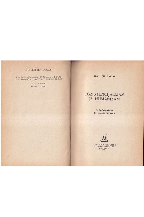 Egzistencijalizam je humanizam - Jean Paul Sartre