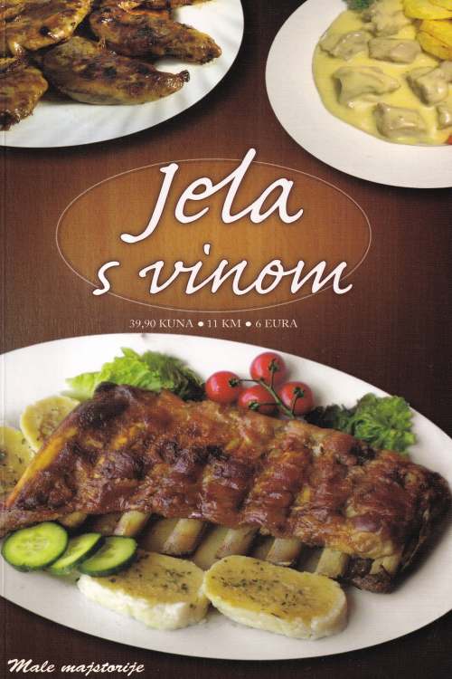 Jela s vinom - Mirko Janjić, naslovnica knjige