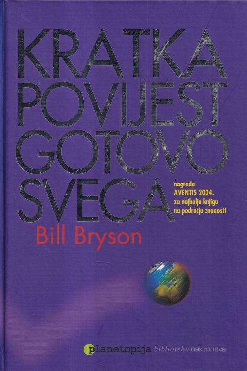 Kratka povijest gotovo svega - Bill Bryson, naslovnica knjige