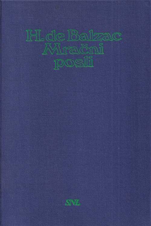 Mračni posli - Honore de Balzac, naslovnica knjige