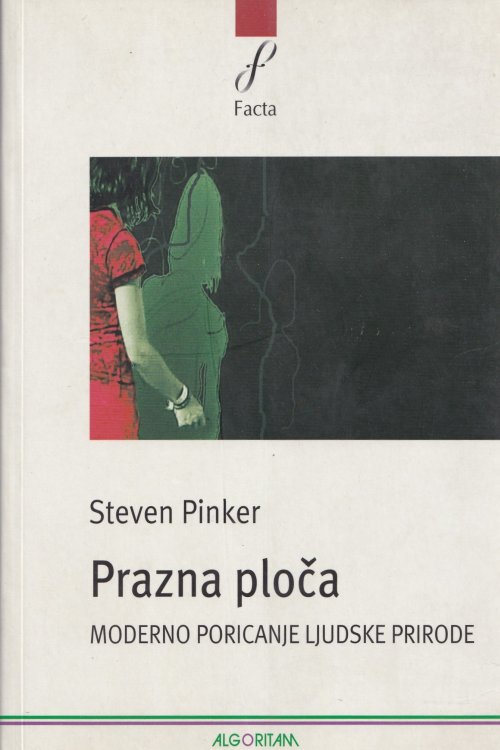 Prazna ploča: moderno poricanje ljudske prirode - Steven Pinker, naslovnica knjige