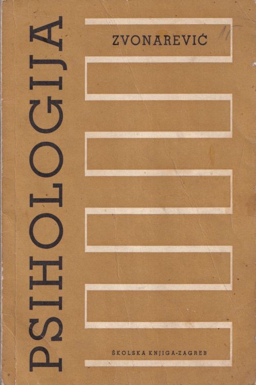 Psihologija - Mladen Zvonarević, naslovnica knjige