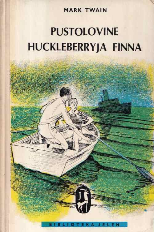 Pustolovine Huckleberryja Finna - Mark Twain, naslovnica knjige