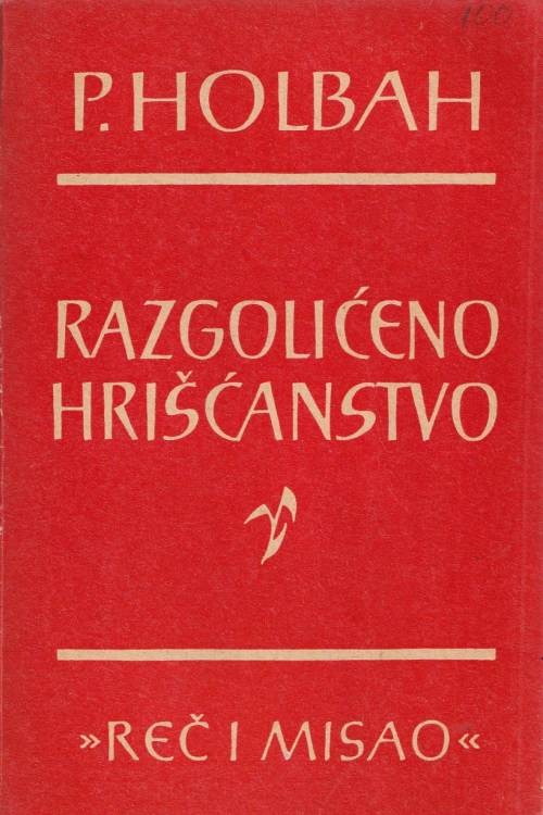 Razgolićeno hrišćanstvo - Paul Holbah, naslovnica knjige