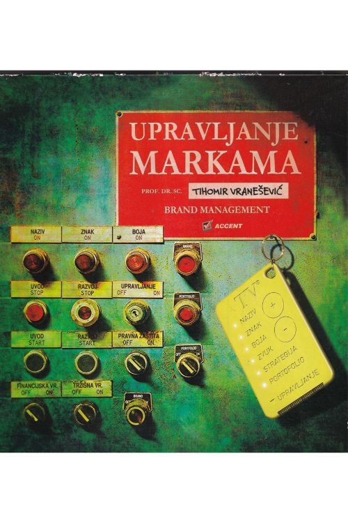 Upravljanje markama - Tihomir Vranešević, naslovnica knjige