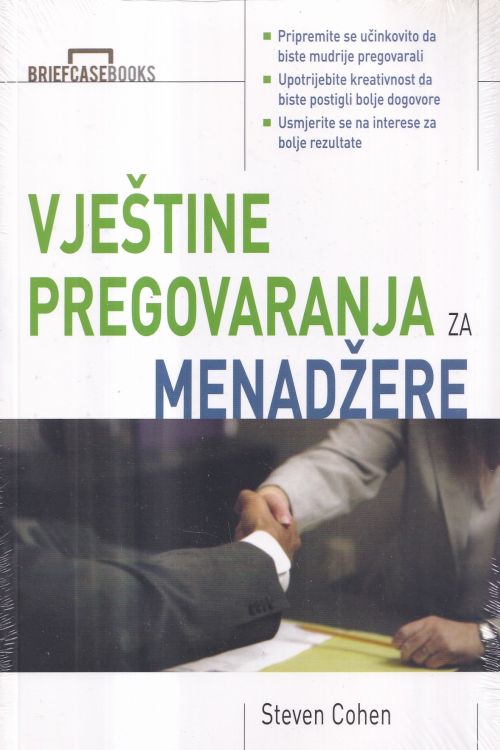 Vještine pregovaranja za menadžere - Steven Cohen, naslovnica knjige