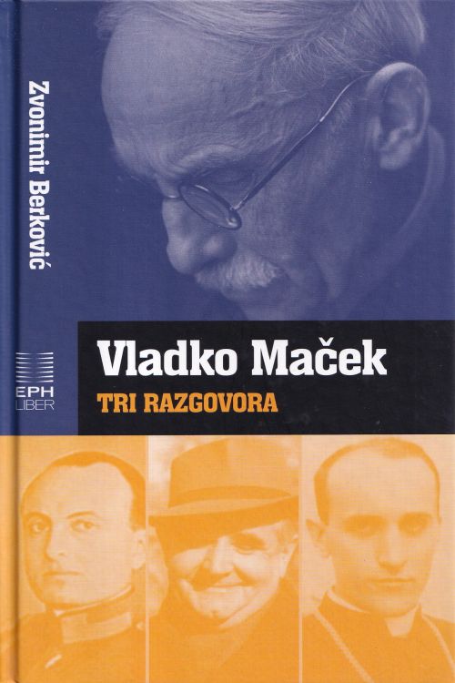 Vladko Maček: Tri razgovora - Zvonimir Berković, naslovnica knjige