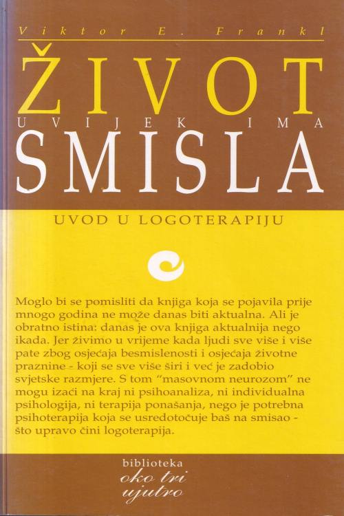 Život uvijek ima smisla - Viktor E. Frankl, naslovnica knjige