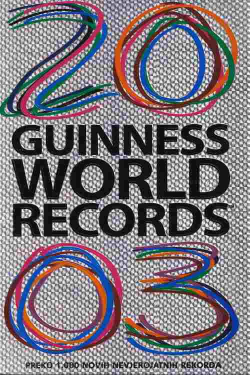 2003 Guinness World Records, naslovnica knjige