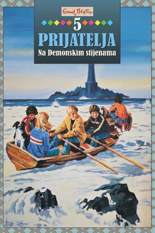 5 prijatelja: Na Demonskim stijenama - Enid Blyton, naslovnica knjige
