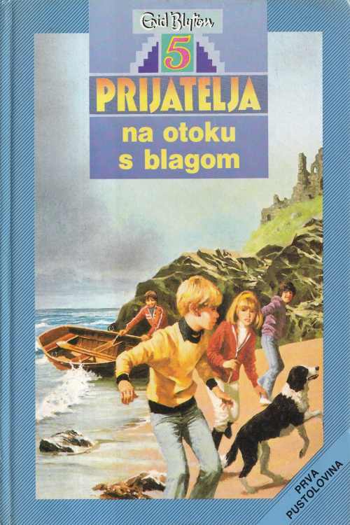 5 prijatelja na otoku s blagom - Enid Blyton, naslovnica knjige