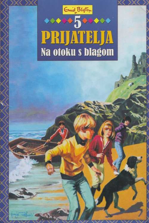 5 prijatelja: Na otoku s blagom - Enid Blyton, naslovnica knjige