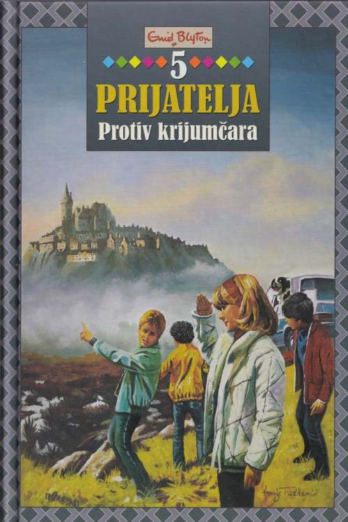 5 prijatelja: Protiv krijumčara - Enid Blyton, naslovnica knjige