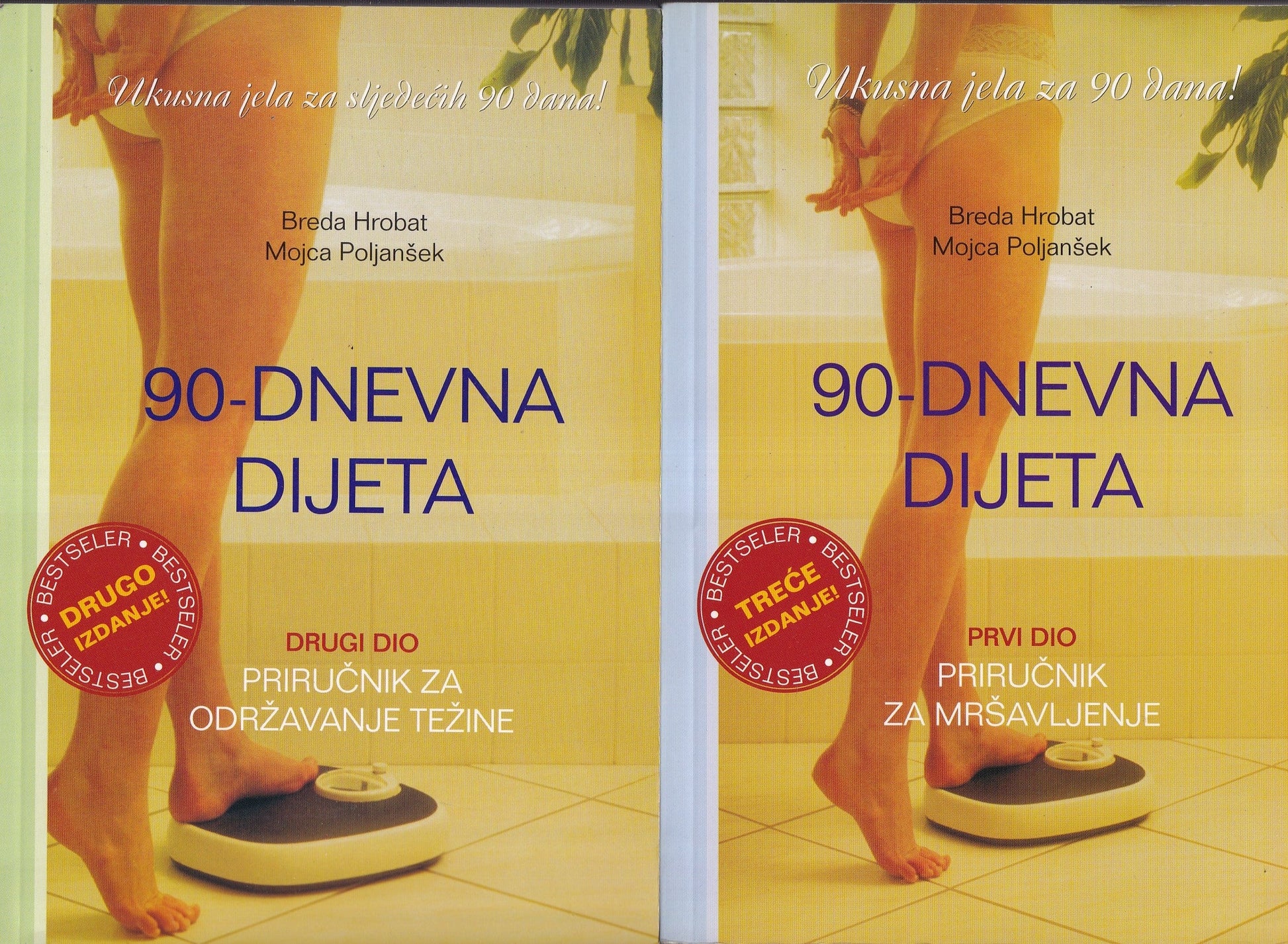 90 - dnevna dijeta 1 - 2 - Breda Hrobat | Mojca Poljanšek, naslovnica knjige