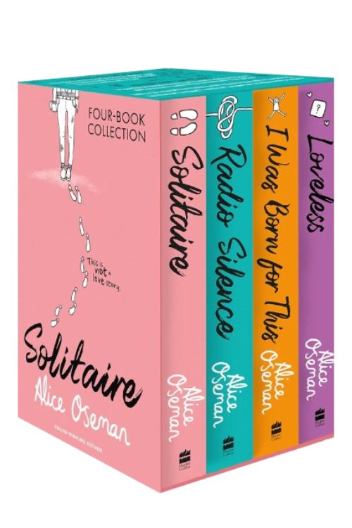 Alice Oseman Four-Book Collection Box Set (Solitaire, Radio Silence, I Was Born for This, Loveless), naslovnica knjige