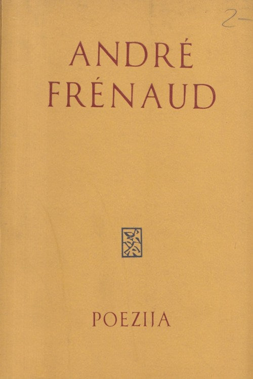 Poezija - Andre Frenaud, naslovnica knjige