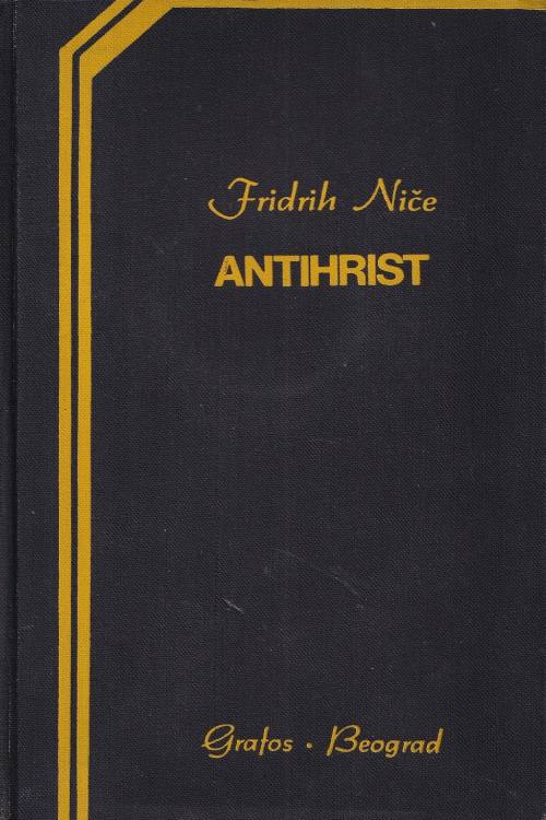 Antihrist - Friedrich Nietzsche , naslovnica knjige