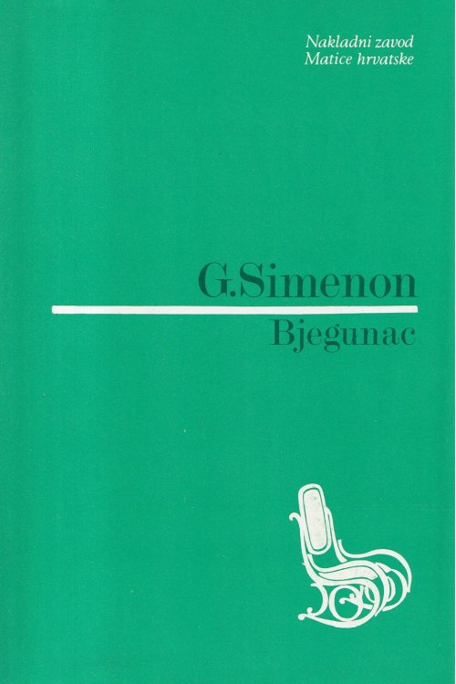 Bjegunac - Georges Simenon, naslovnica knjige