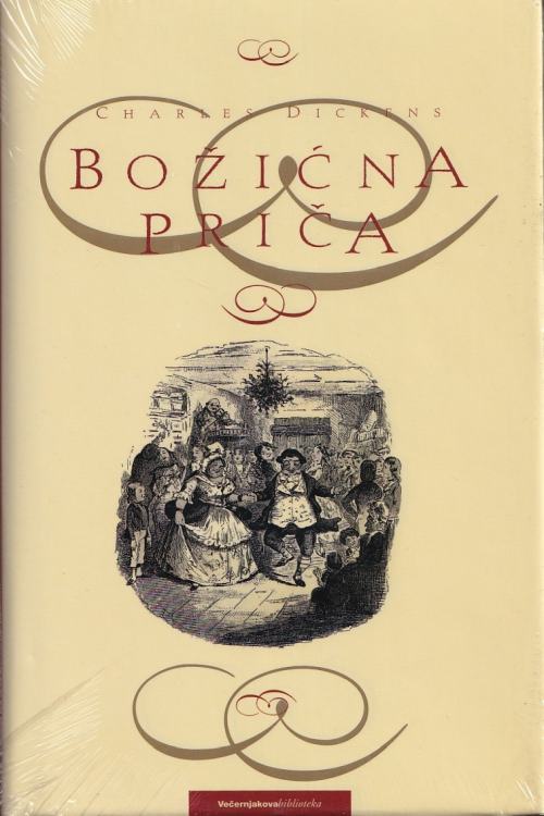 Božićna priča - Charles Dickens, naslovnica knjige