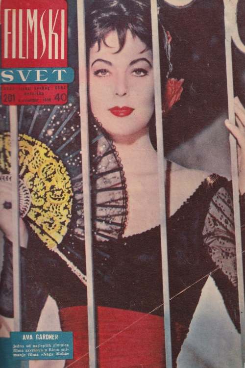 Časopis Filmski svet br. 201-225/1958-1959, naslovnica časopisa