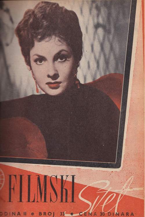 Časopis Filmski svet br. 1-50/1954, naslovnica časopisa