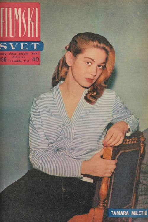 Časopis Filmski svet br. 92-150/1956-1957, naslovnica časopisa