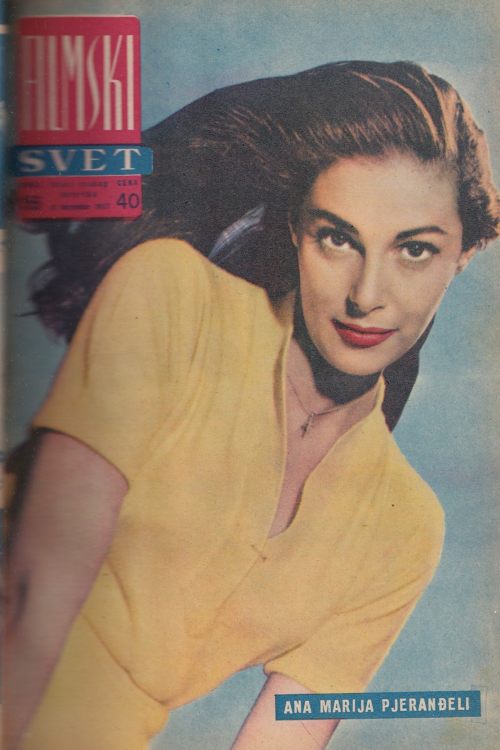 Časopis Filmski svet br. 151-200/1957-1958, naslovnica časopisa