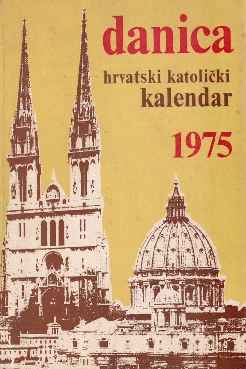 Danica 1975 - hrvatski katolički kalendar, naslovnica knjige