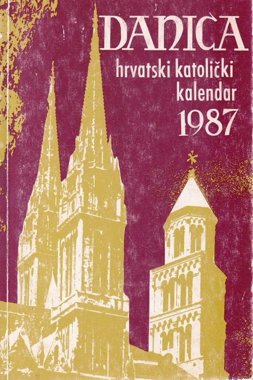 Danica 1987 - hrvatski katolički kalendar , naslovnica knjige