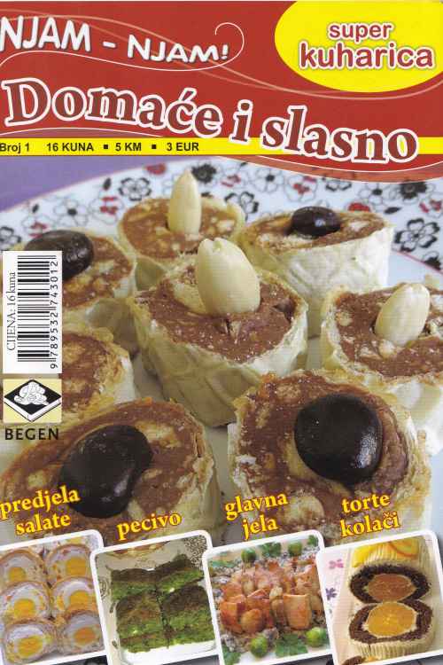 Njam - njam! Domaće i slasno - Olivera Radonić, naslovnica knjige