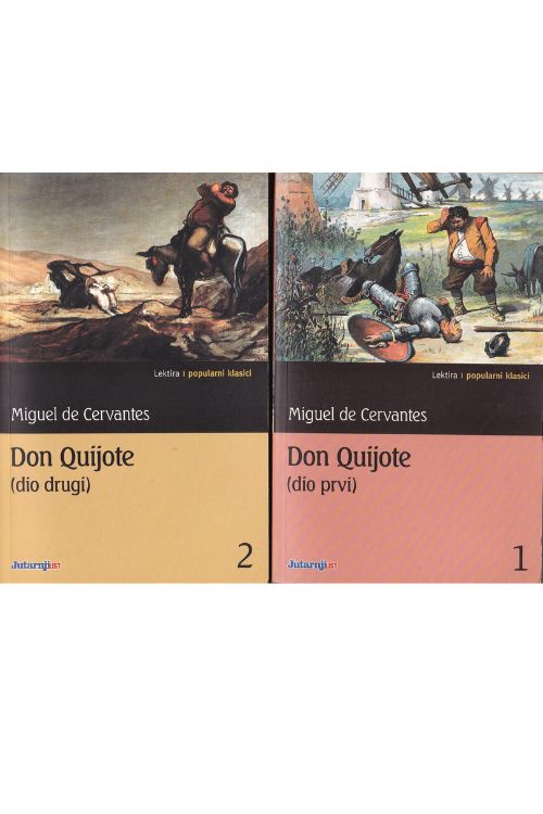 Don Quijote 1 - 2 - Miguel de Cervantes, naslovnica knjige