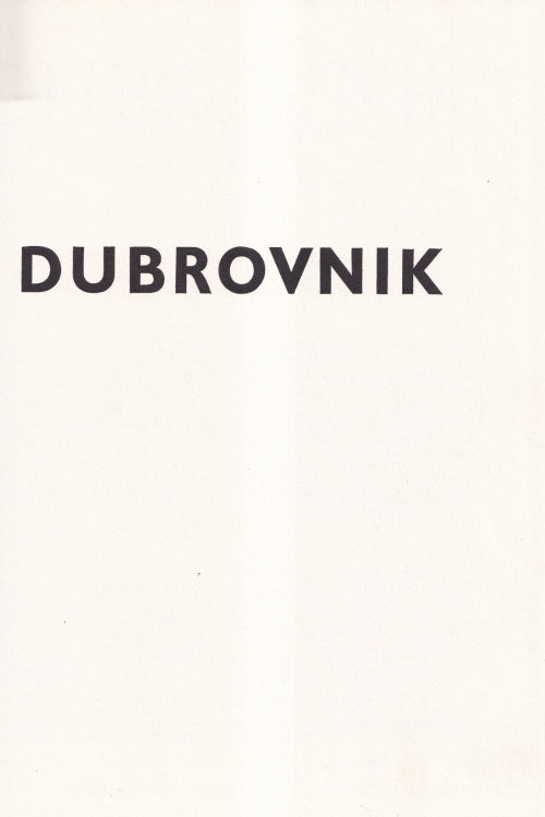 Dubrovnik - Ivan Raos, naslovnica knjige