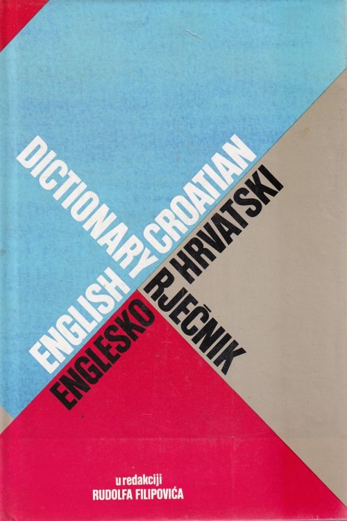 Englesko - hrvatski rječnik - Rudolf Filipović, naslovnica knjige