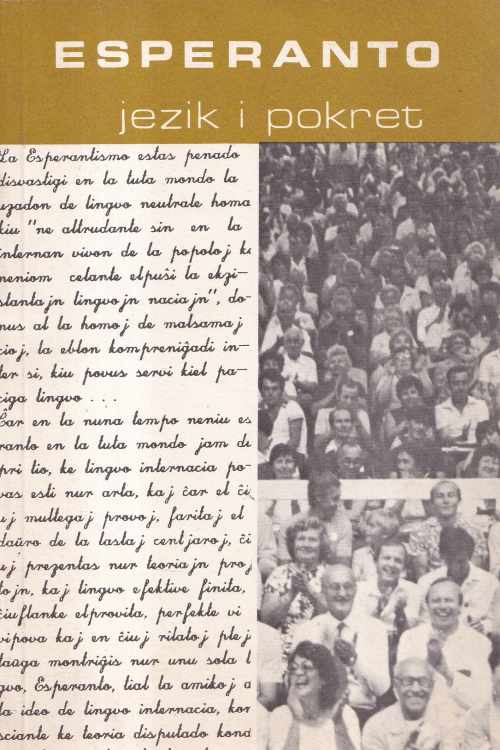 Esperanto: jezik i pokret, naslovnica knjige
