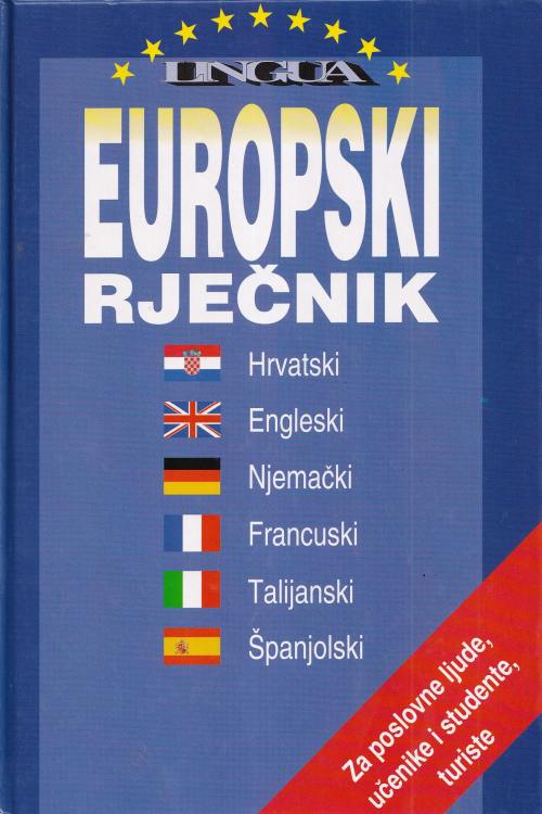 Europski rječnik, naslovnica knjige