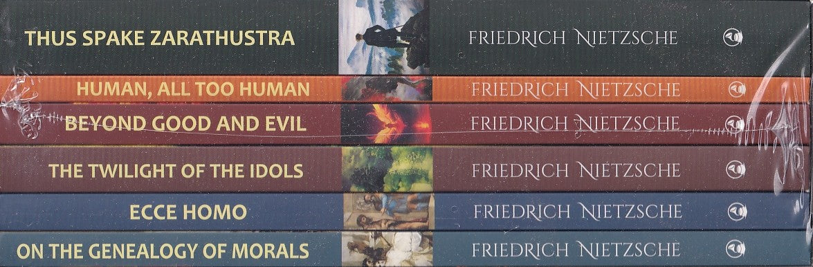 Complete works of Friedrich Nietzsche, book cover.