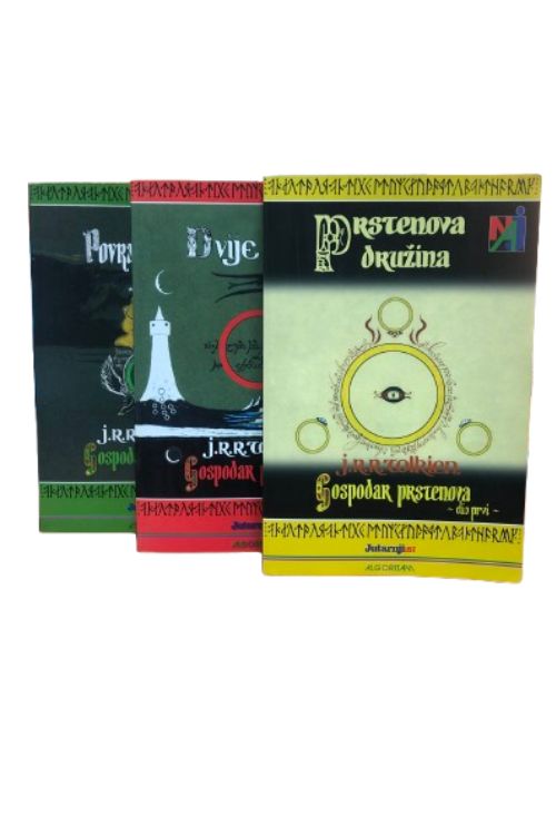 Gospodar prstenova 1 - 3 - J.R.R. Tolkien, naslovnica knjige