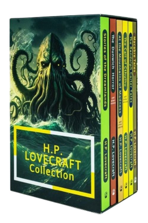 H.P. Lovecraft collection, book set cover.
