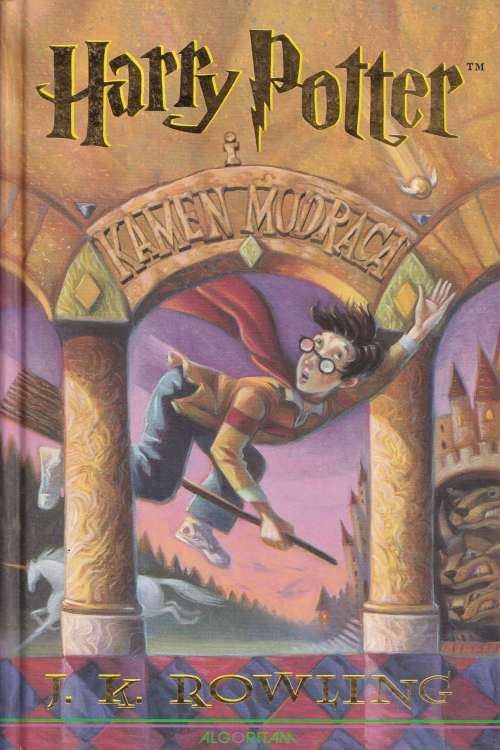 Harry Potter i kamen mudraca - J.K. Rowling, naslovnica knjige
