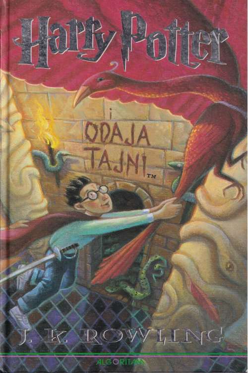 Harry Potter i odaja tajni - J.K. Rowling, naslovnica knjige