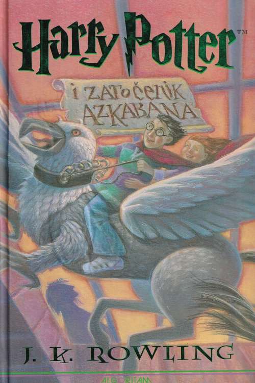 Harry Potter i zatočenik Azkabana - J.K. Rowling, naslovnica knjige