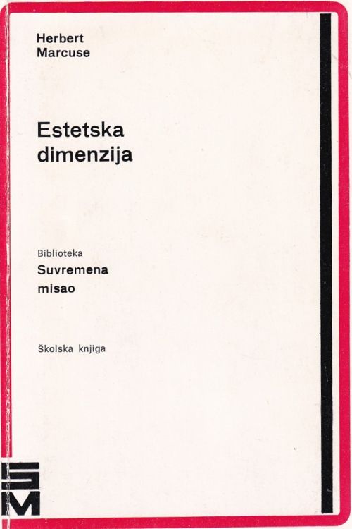 Estetska dimenzija - Herbert Marcuse, naslovnica knjige