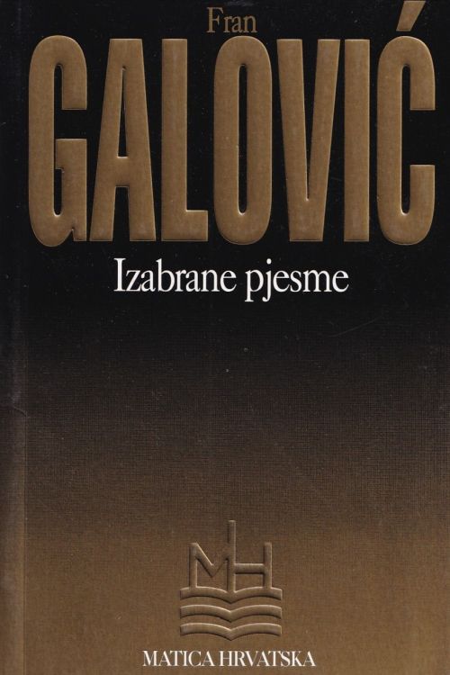 Izabrane pjesme - Fran Galović, naslovnica knjige